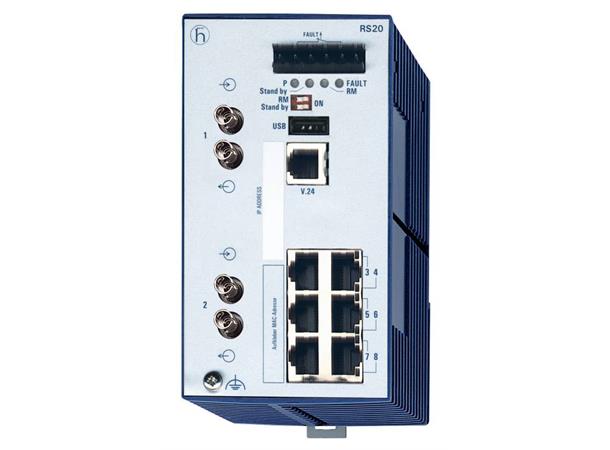 OpenRail RS20 6xTX-RJ 2xFX/ST-MM 0-60°C 9,6-60VDC Enhanced